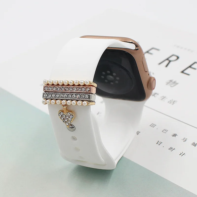 Заводская распродажа металлические декоративные кольцевые петли Смарт-часы ремешок аксессуары совместимые с часами серии 7 6 5 4