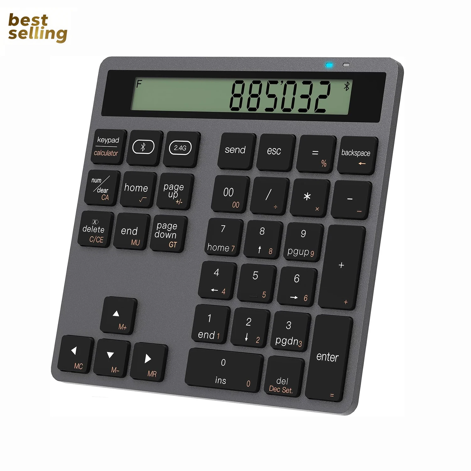 Computer Portable Custom Numerical bluetooth Wireless Mini Numpad Numeric Keyboard Keypad with Calculator