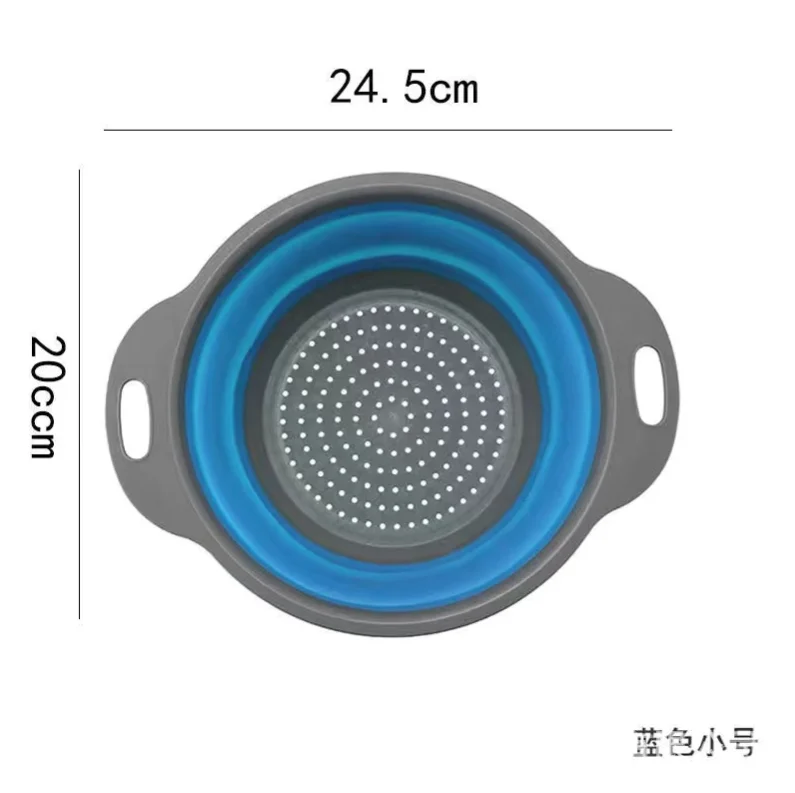 Термостойкий дуршлаг с зажимом, ситечко для чая, большая силиконовая корзина для кухонной раковины