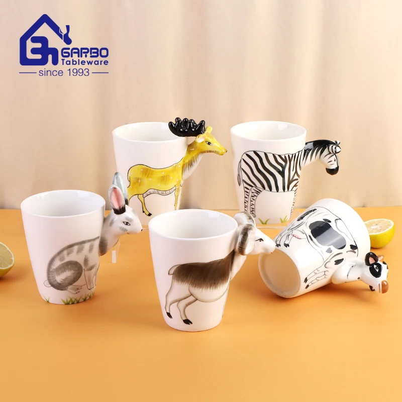 Buy Wholesale China Hot Sale Simple Animal Design Hand-painted Ceramic  Coffee Mug & Cute Ceramic Mug at USD 0.8