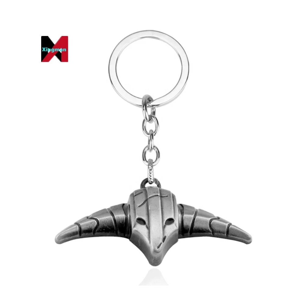 Factory Metal Key Chain Game Vintage Dota 2 Logo Alloy Metal Pendant Keychain for Man Car