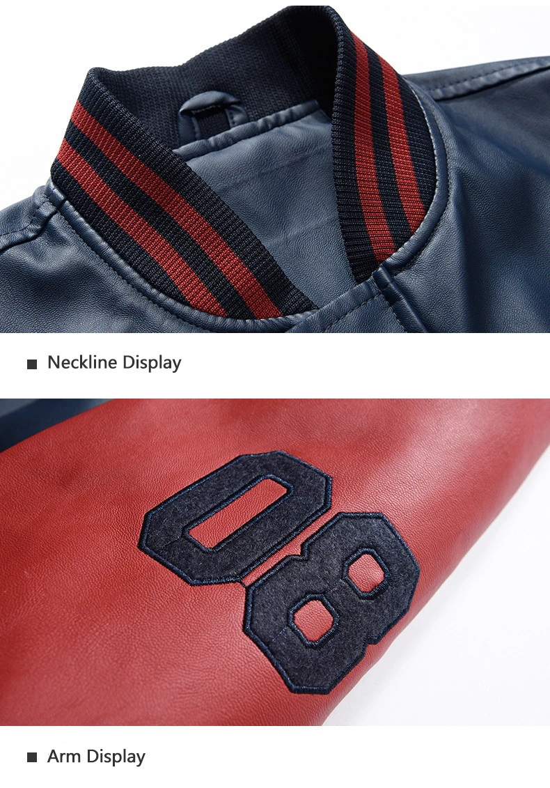 2024 New Arrive Solid PU High Quality Stand Collar Leather Jacket For Men_voghion.com