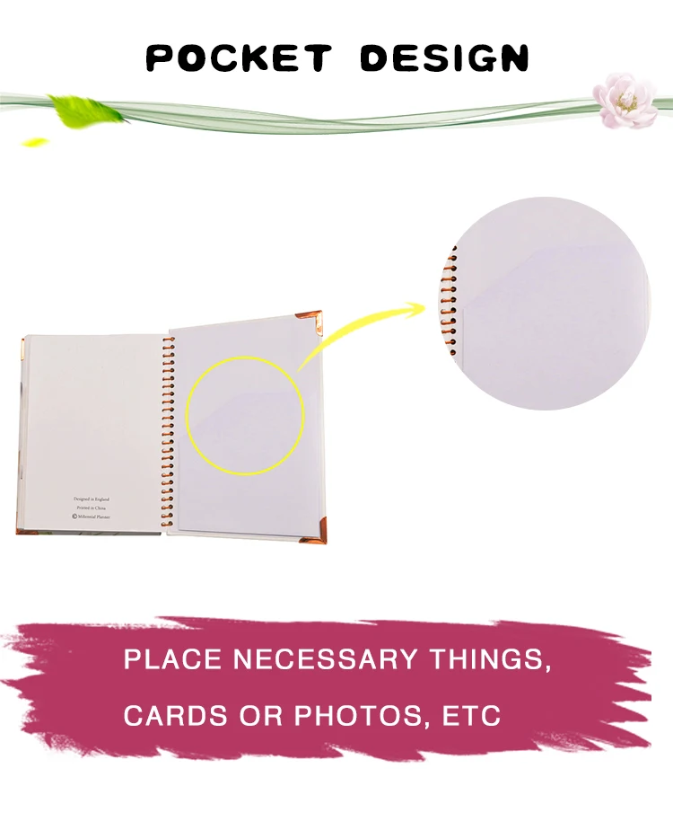 Jame Book Printing Planners Agenda Diary Calendar Spiral Notebooks Note Book Custom logo Custom Journal supplier