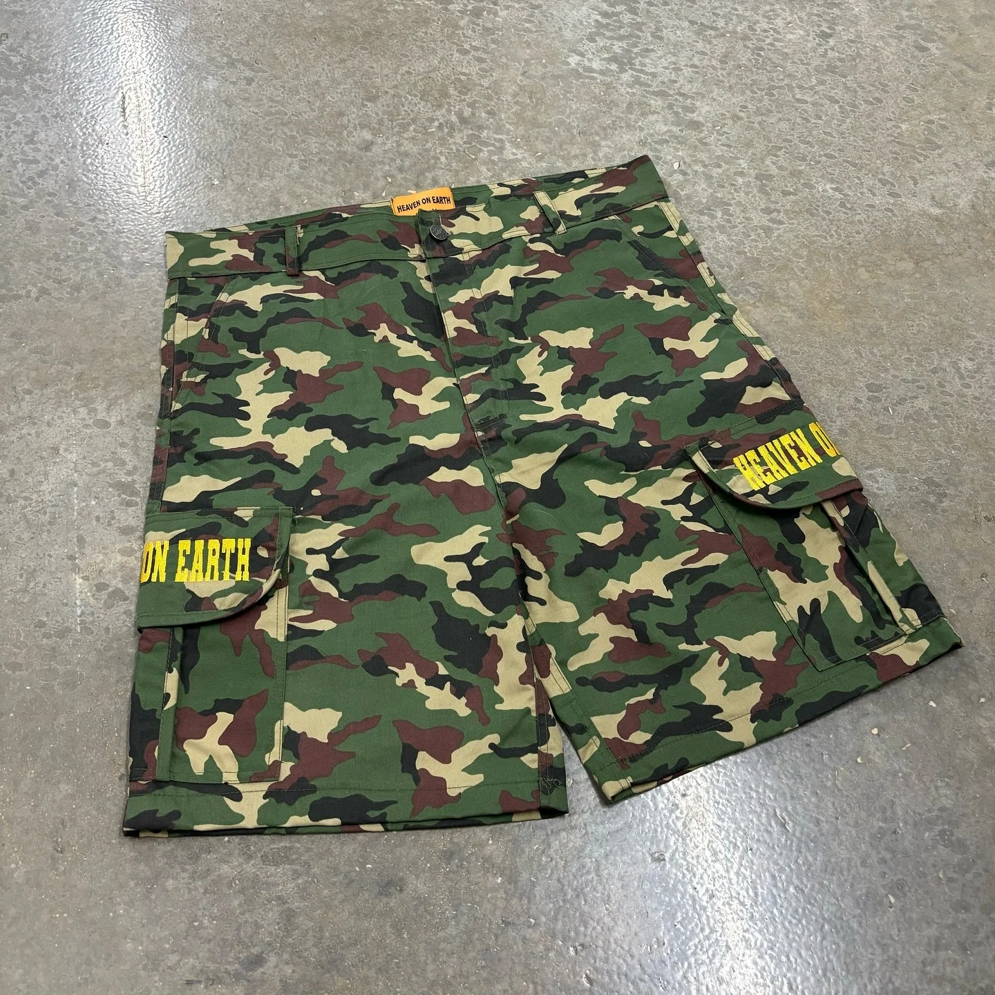 Custom Sweat Track Jogger Manufacturer High Quality Streetwear Baggy Printed Heavyweight Camouflage Camo Cargo Shorts for Men