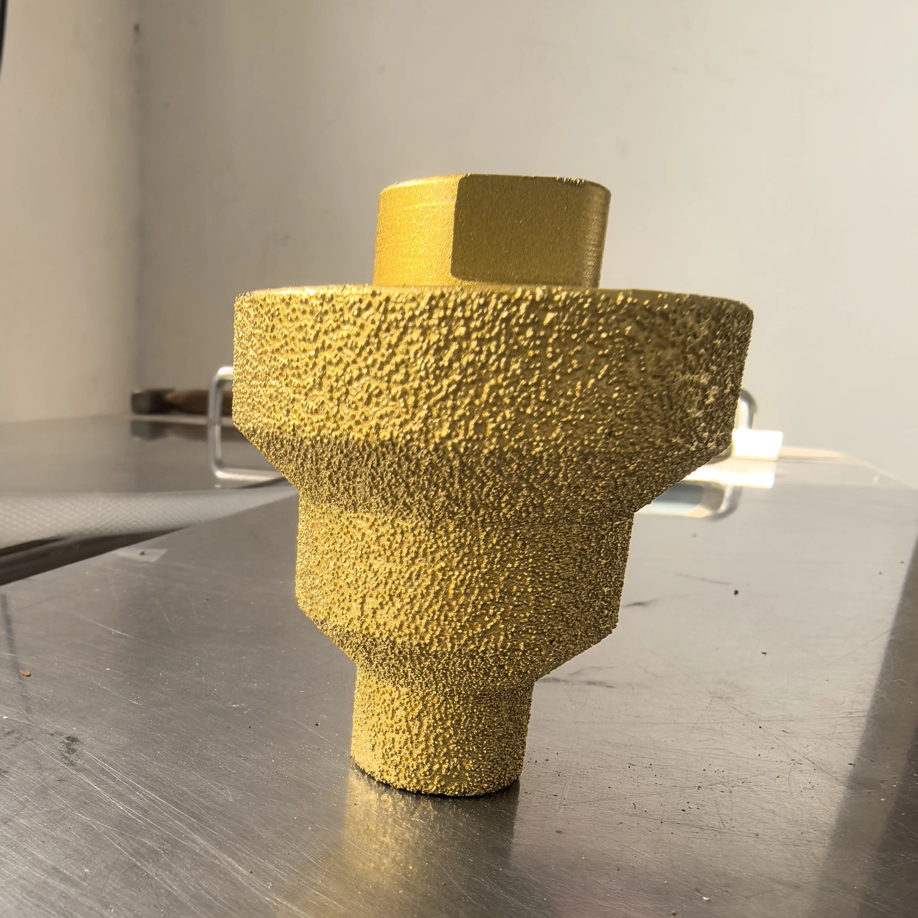 Diamond Brazed Multi-layer Conical Reamer for Wet and Dry Operation Tile Marble Trimming Tool Concrete Chamfer M10 M14 5/8-11