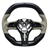 Perforated Leather+Carbon Fiber+black Stitching