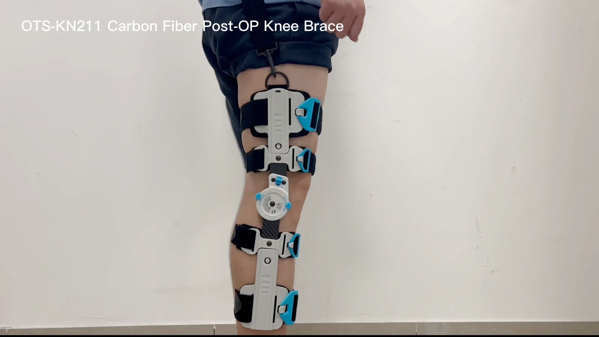 Carbon Fiber Postop Knee Brace Leg Stabilizer Immobilizer Post Op Knee