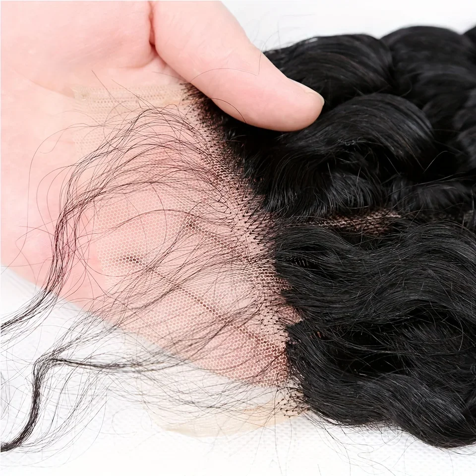 Jerry Curly Spetsstängning Människohår T Del Spets Peruk Stängning Billigt brasilianskt Remy-hår_voghion.com