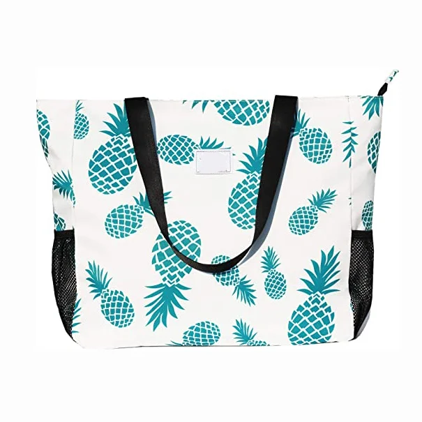 Water Resistant Recycled Large Beach Bag Women Oversize Tote Bag For