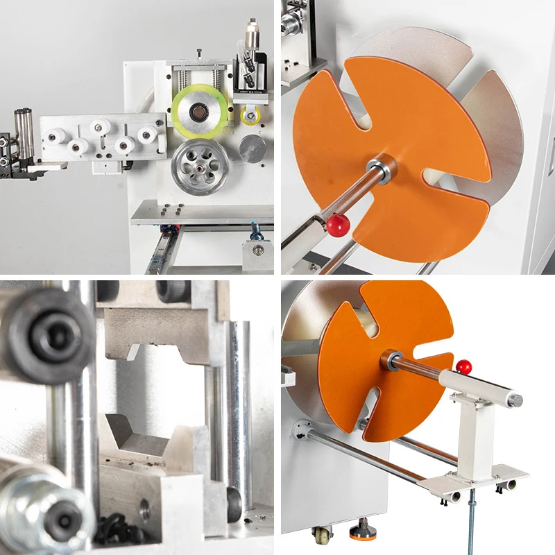 Length Measuring Electric Wire Spooling Cable Bobbin Wind Rewind Tie Tying Machine