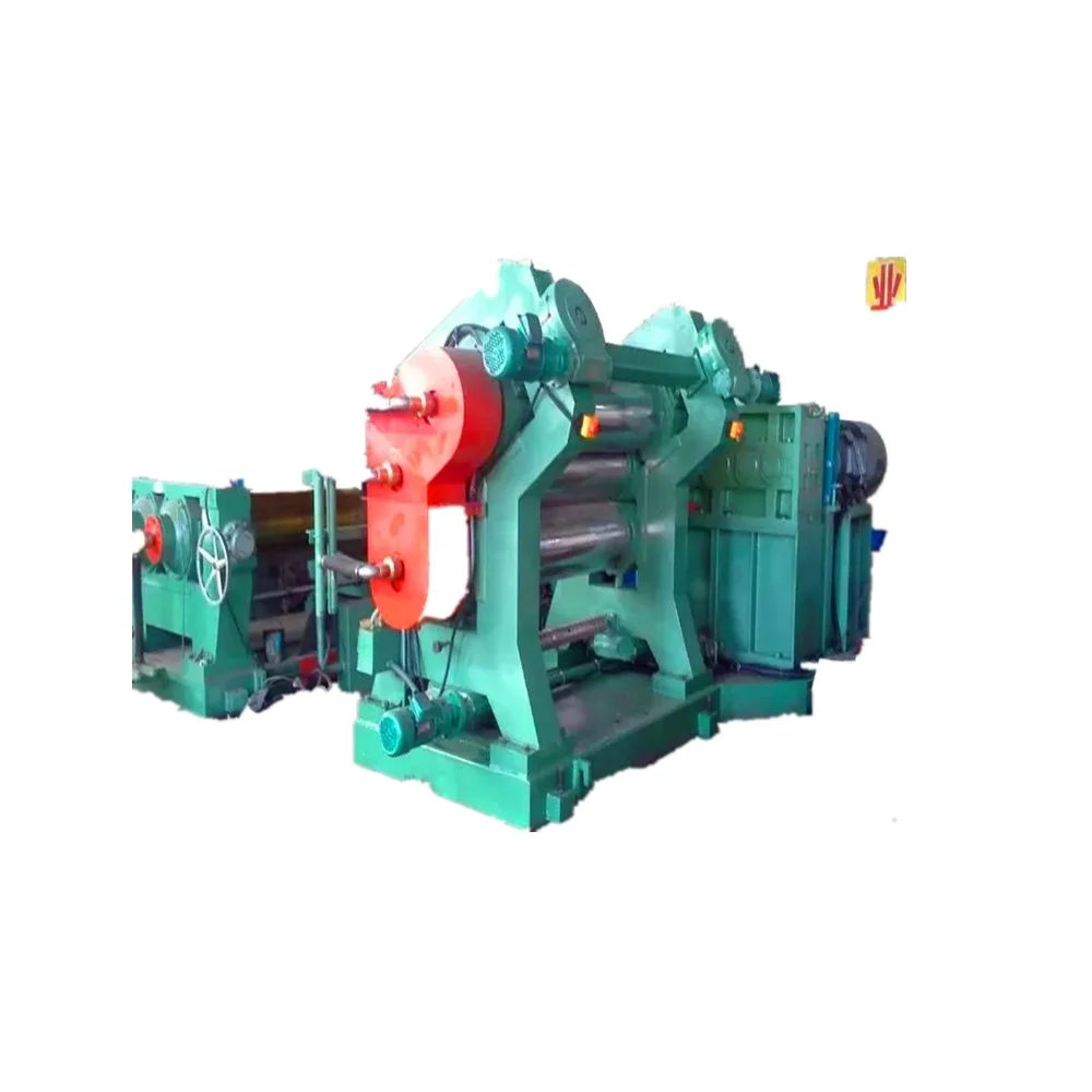 Three Roll Rubber Calender Cushion Gum Calendering Line