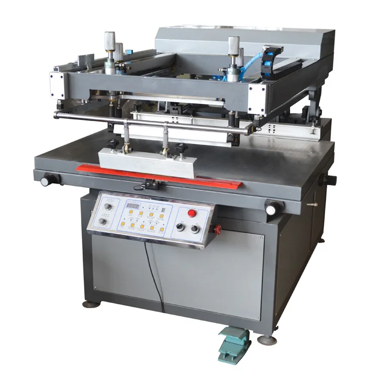 Semi Automatic Oblique Robotic Arm UV Spot Flat Screen Printing Machine for Paper Box