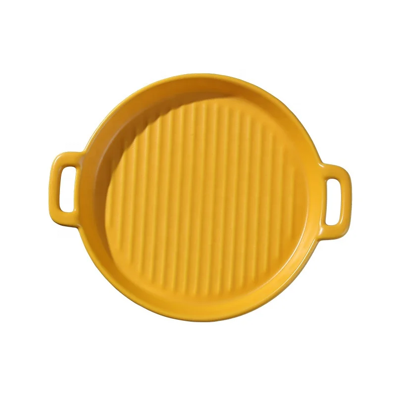 Di Ceramica Due-ear Di Cottura Vassoi Forno A Microonde Al Forno Di Cottura  Vassoi Pizza Vassoi Piatti Da Tavola Delle Famiglie - Buy Maniglia In  Ceramica Ciotola,Di Frutta In Ceramica Ciotola Di