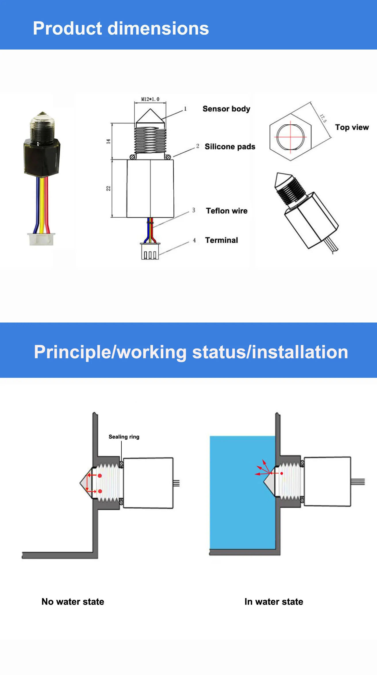 Optical Liquid Level Switch - NPN/PNP Output Sensing