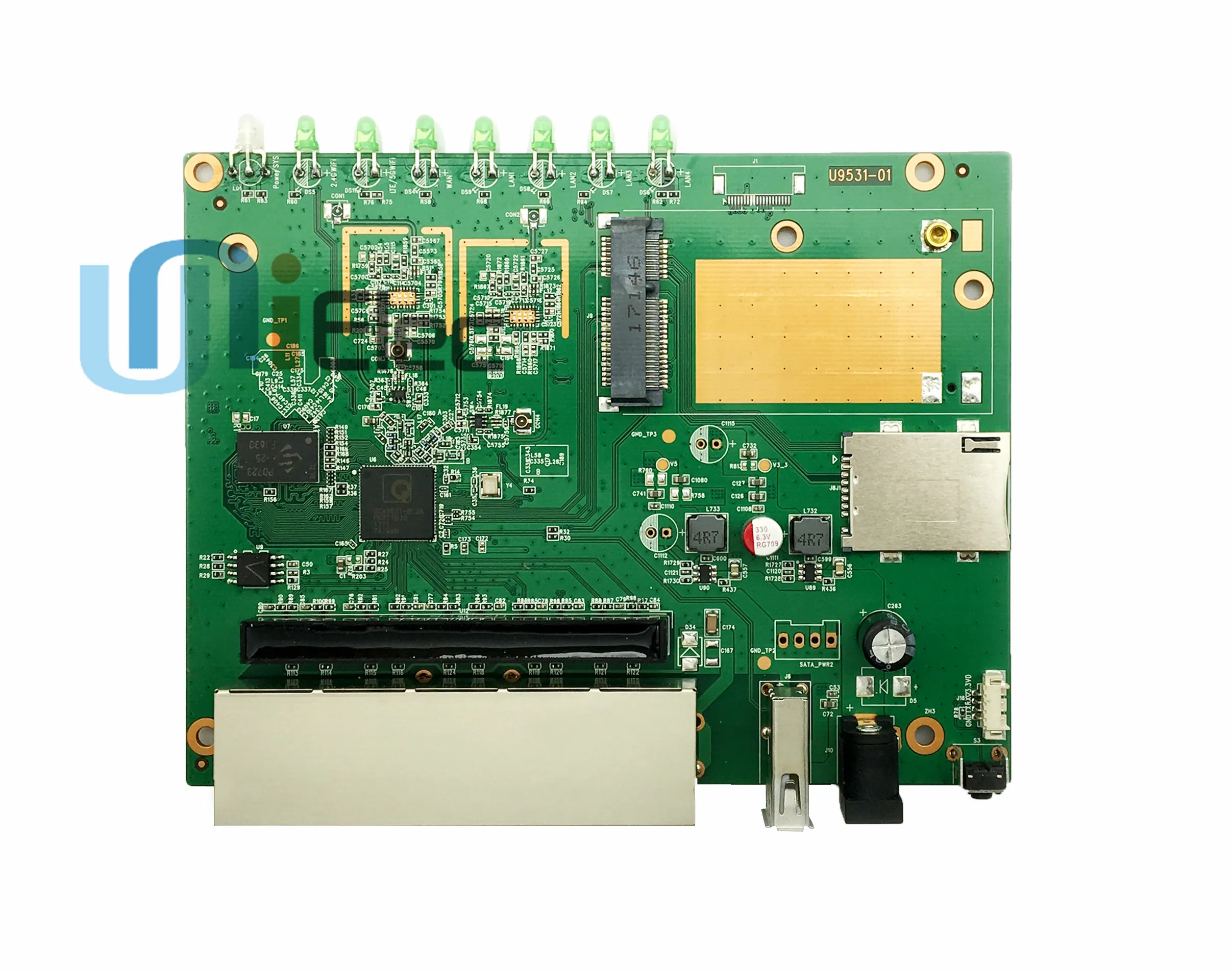 Устройство, док-станция Qualcomm QCA9531 2,4G маршрутизатор брандмауэра OpenWRT qsdk MT7612 чипсет, Wi-Fi, при создании PCBA ODM OEM изготовленный на заказ сим-карты доска