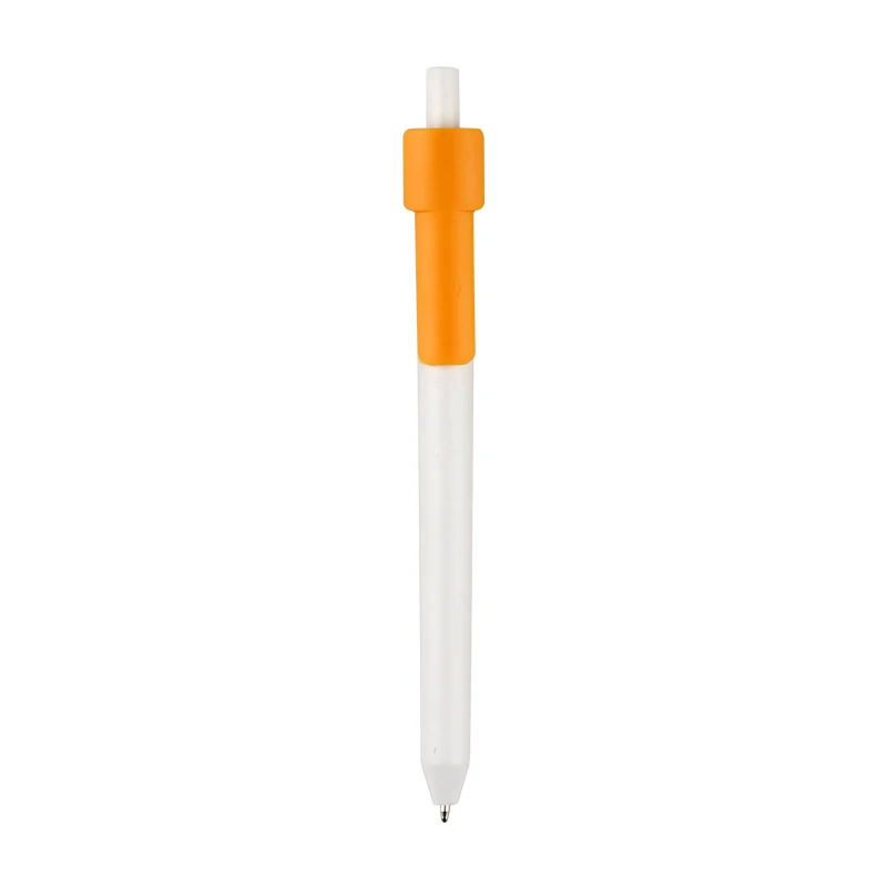 Retractable And Press Rainbow-colored 0.5mm Black Ink Plastic Gel Pen With Custom Logo_voghion.com