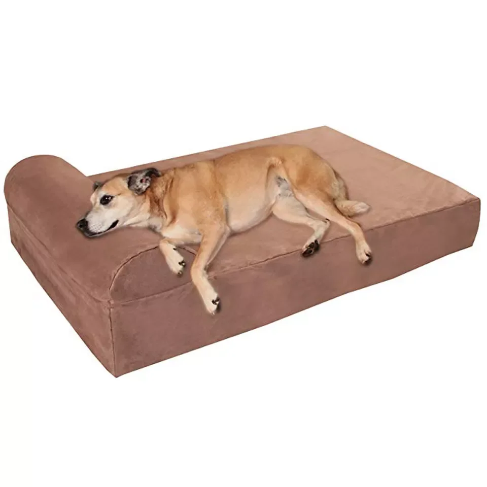 Antibacterial antistatic cartoon soft and comfortable orthopedic dog bed for large dogs