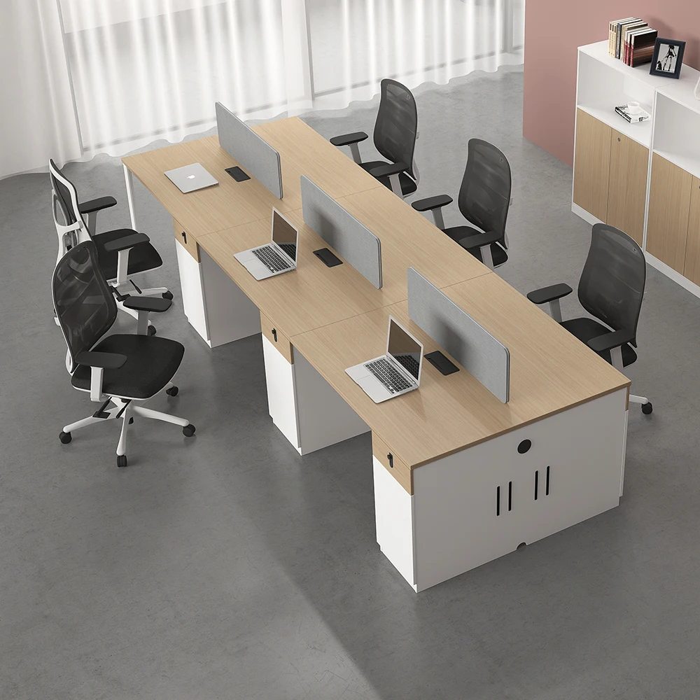 2024 Factory Custom Oem Modern Modular Office Furniture Workstation Staff Open Staff Workstation Office Desk and Chair Sets