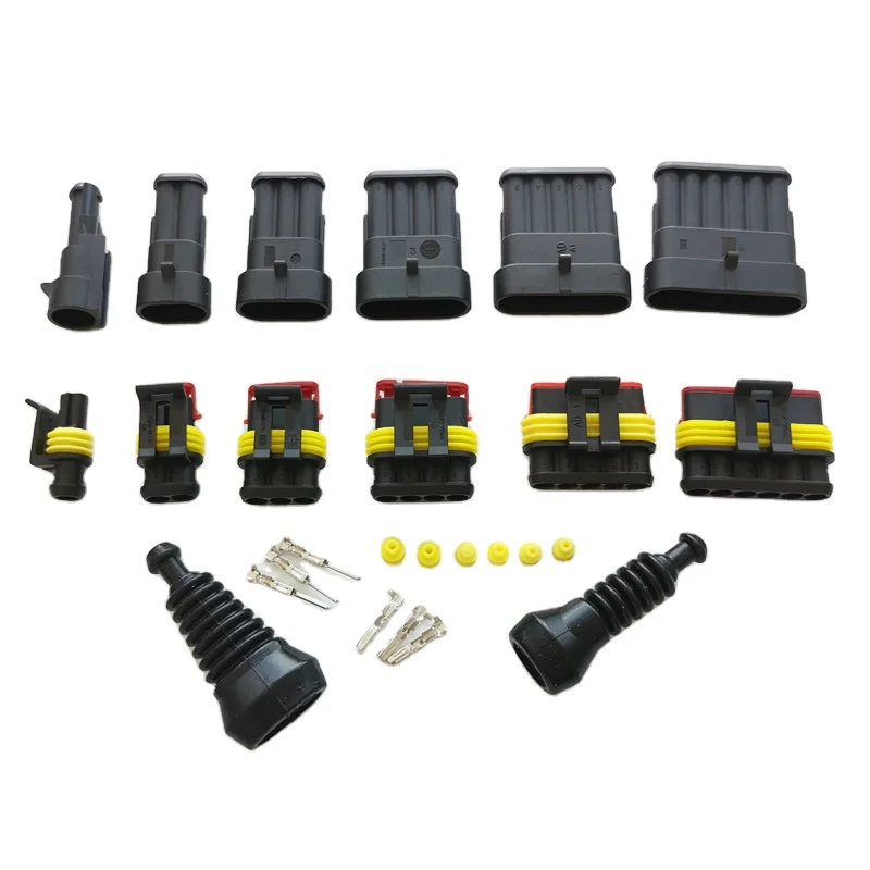 Waterproof Auto 6 Pin tyco Amp Superseal 1.5mm Series Male Female