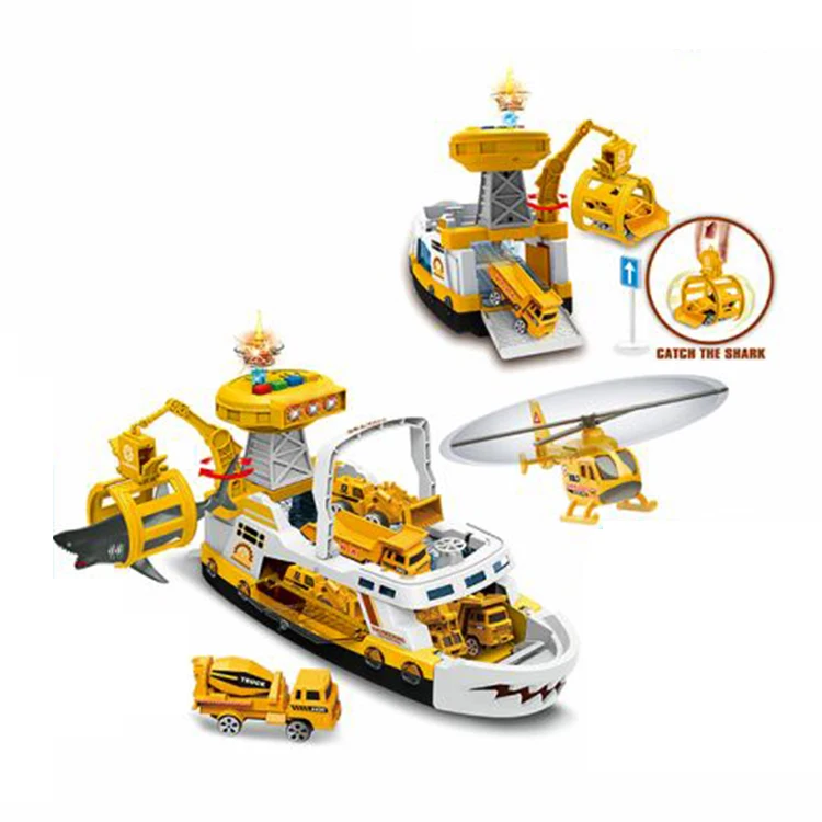 Mini Alloy Police Car Toy Set with Lighting & Manual Slide