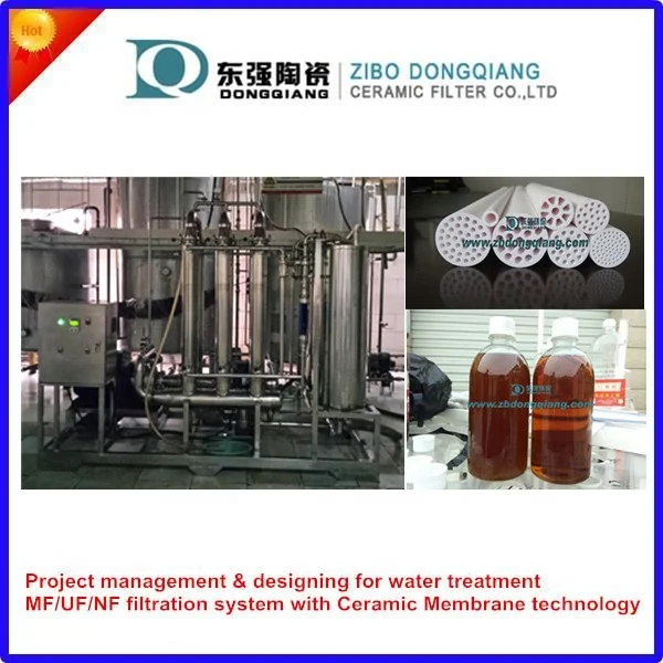 Microfiltration MF Ceramic Filter for Vinegar Filtration with Ceramic Membrane Element
