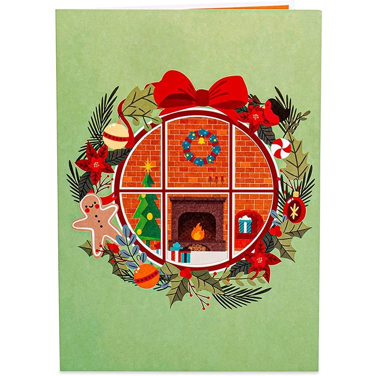 
 Рождественский праздник, памятный подарок, лазерная вырезка, дизайн, Классическая Роскошная Милая открытка  