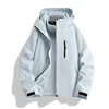 Boshihe, même style, respirant, imperméable, fermeture éclair YKK, blanc cassé - FM