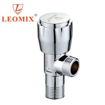 LEOMIX  bathroom  1/2" 197g   brass  body with  plastic handle  with  full brass cartridge  angle valve