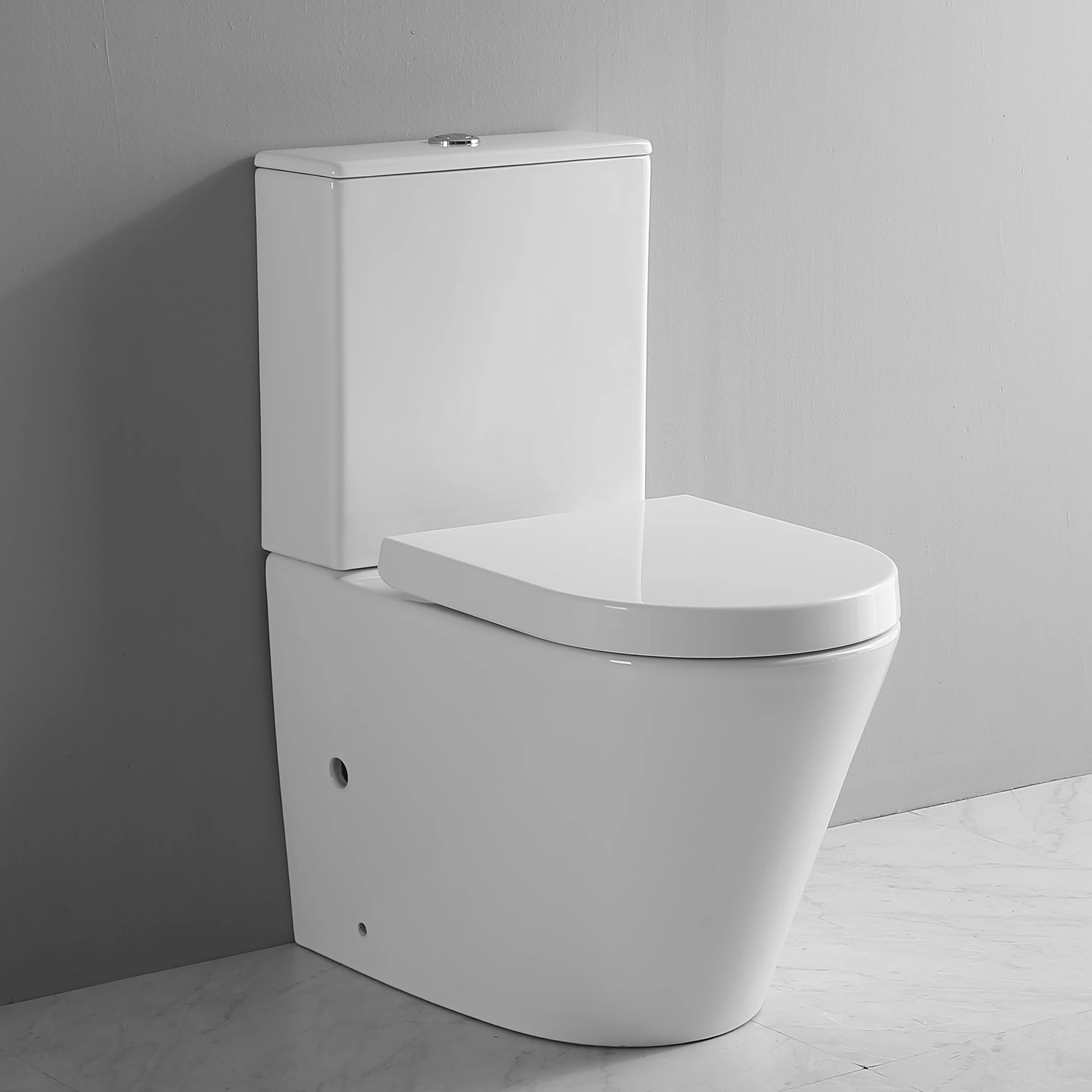 Европейский стиль, сантехника в гостиницу, комфортный напольный унитаз, без оправы, P-trap, двойной слив, обратно к стене, унитаз, набор