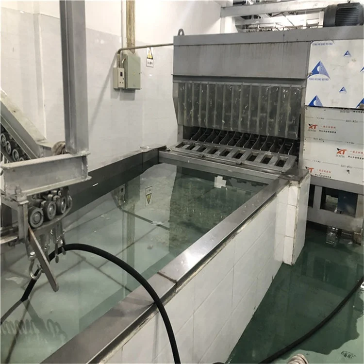 Fully automatic pig slaughtering line in slaughterhouse