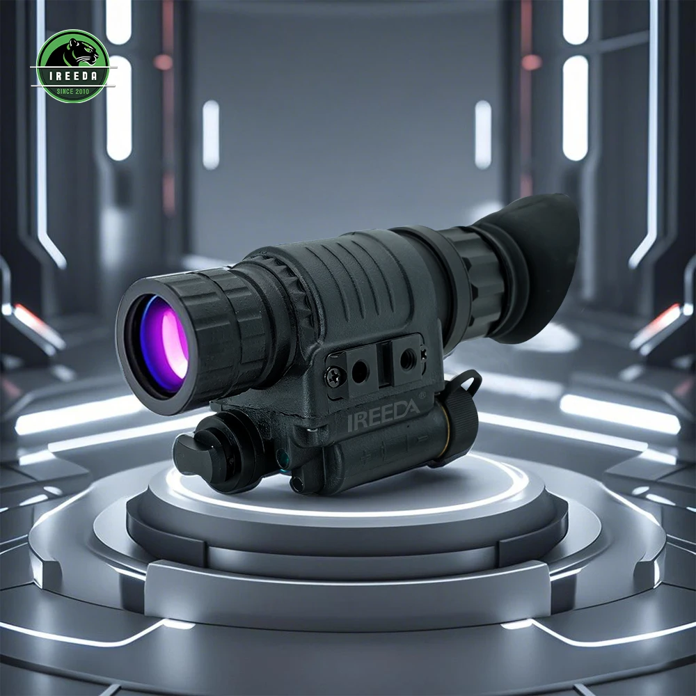IREEDA  Low Light Level Night Vision Monocular PVS14 Night Vision IIT Specifications Gen2 + Green Phosphorus PVS14 Monocular