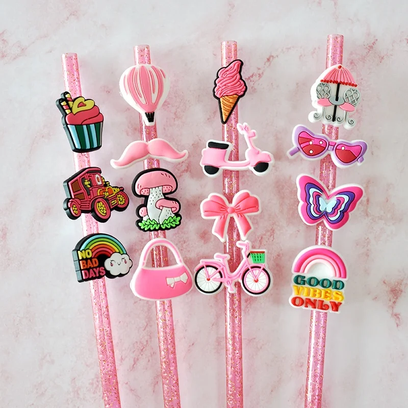 68mm Personal Customized Straw Cover Topper Rubber Custom Silicone Pvc