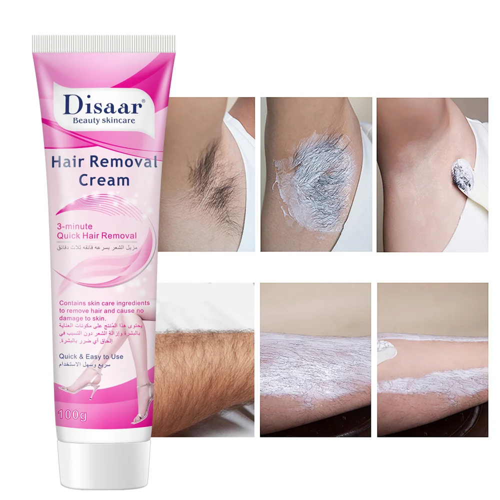 Factory OEM Permanent Home Use Ladies Painless Armpit Hands Face Body Legs Hair Removal Cream for Men Women