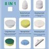 Cabezal de cepillo 8 en 1 blanco [plegable]