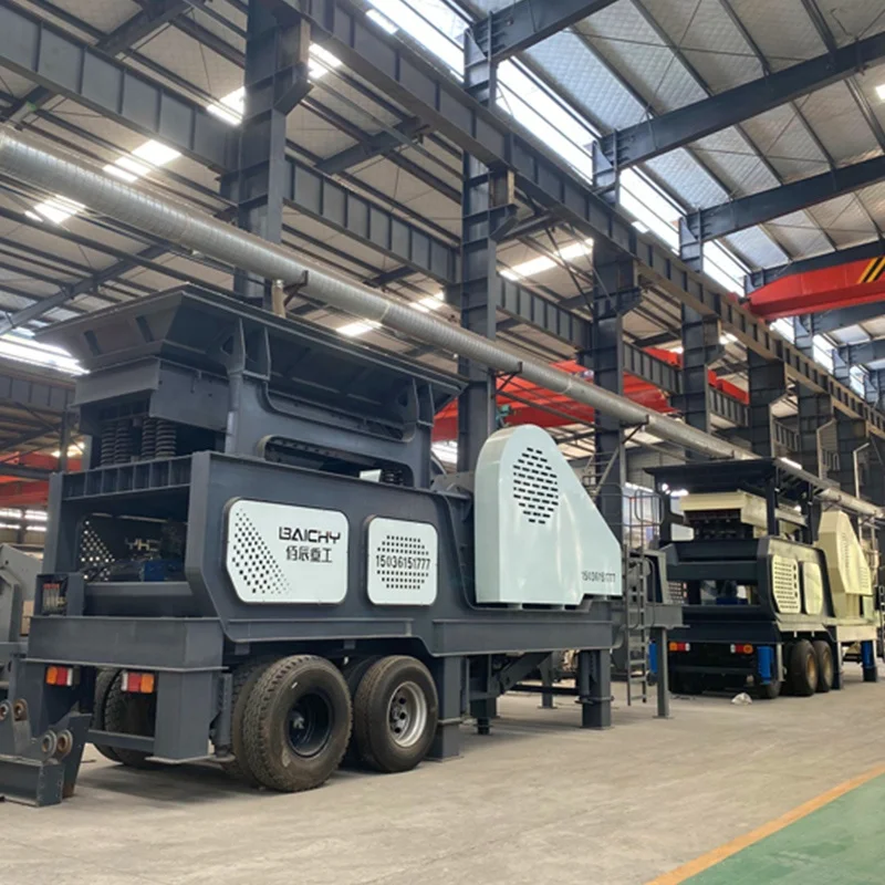 Quarry Wheel Type Mobile Stone Crushing Plant Price Complete Portable Rock Crushing Unit Mobile Jaw Crusher for Mining Ore