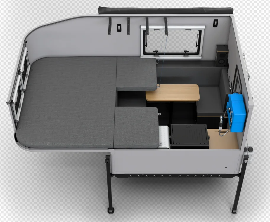 Outdoor Expedition Long Bed Truck Camper Pickup 4x4 Truck Camper ...