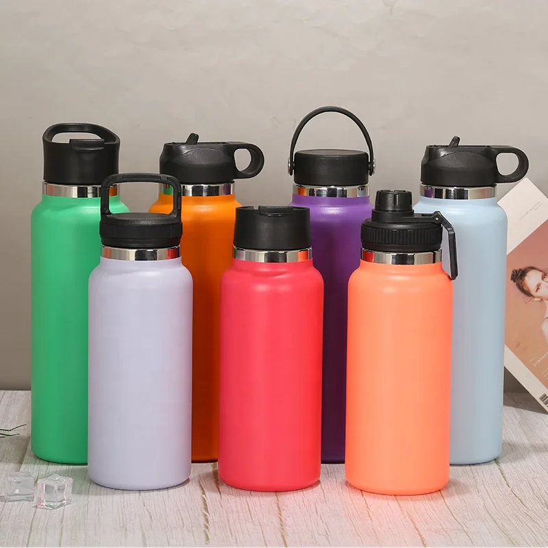 Kids Flask Sports Water Bottle Vacuum Insulated Stainless Steel Double ...