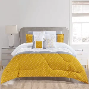 Luxury Microfiber Fabric Bedroom Comforter and Sheet Sets Elegant Duvet Cover for Designers