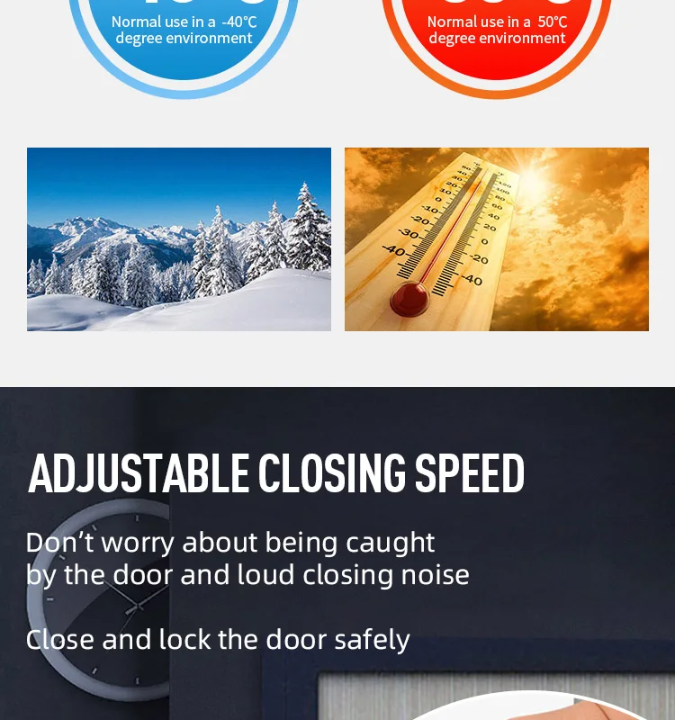 Aluminium Automatic Hydraulic Door Closer Type/adjust Door Closer Arm