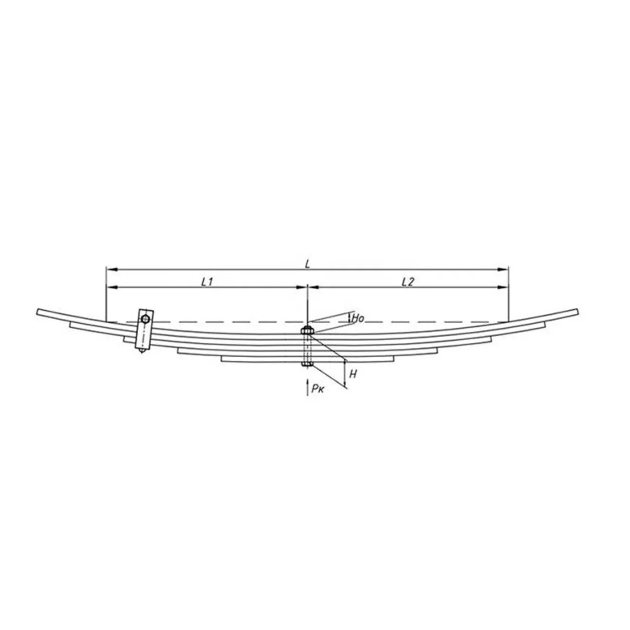 OEM Truck Trailer Parabolic Leaf Springs for Use in Isuzu Manufacturing and Factories