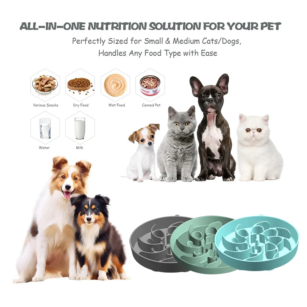 Silicone Anti-Suffocation Interactive Slow Food Dog Bowl with Suction Cup Anti-Slip Pet Bowls & Feeders supplier