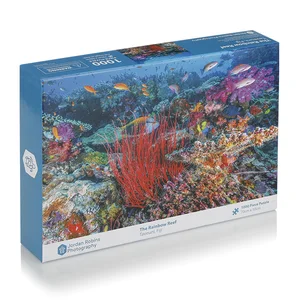 Best-selling Printed Paper Jigsaw Puzzles Customize 1000 Pieces Rainbow Reef Underwater World Puzzle for Children and Adults