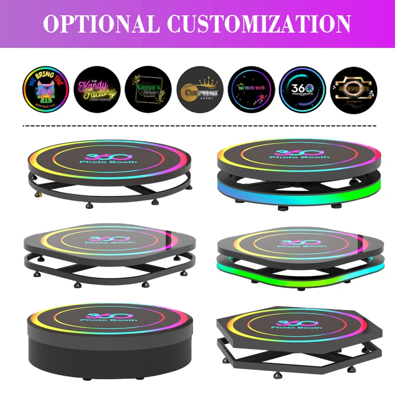 Светодиодная вращающаяся подставка из закаленного стекла с поворотом на 360 градусов Волшебная селфи фотокамера Автоматическая фото