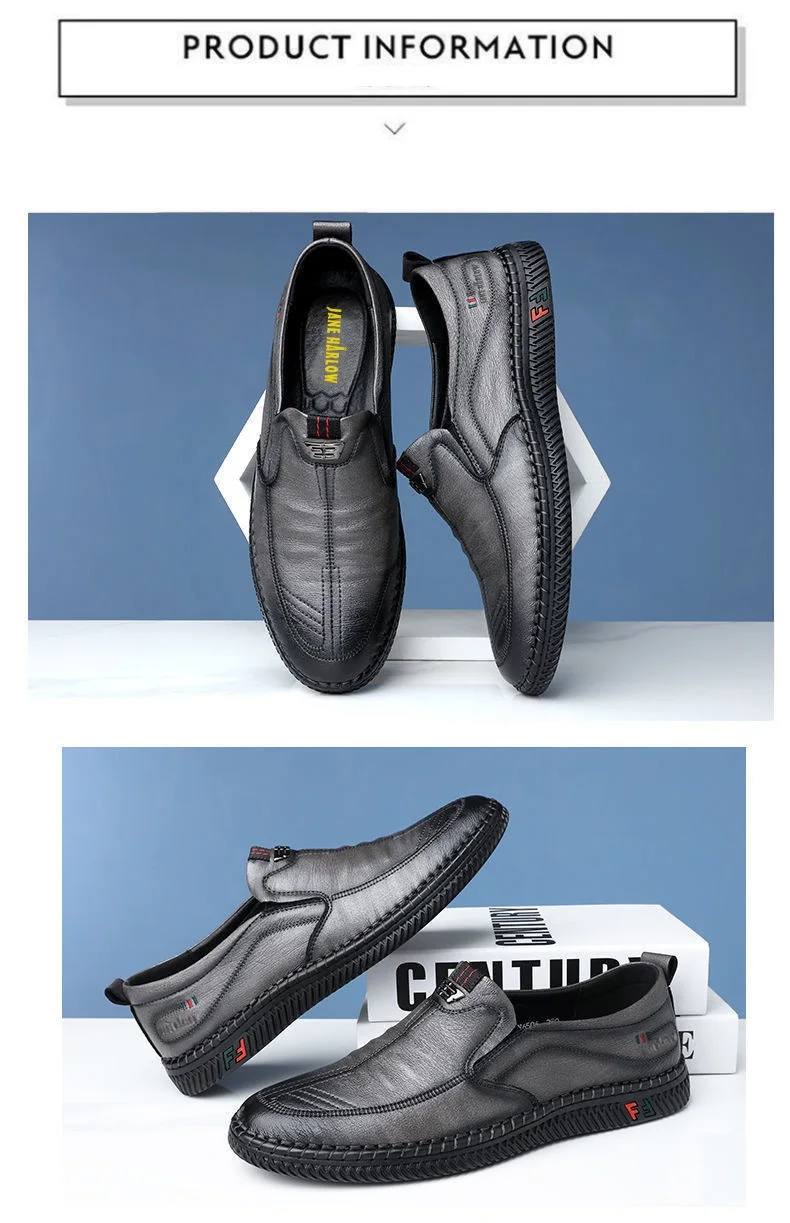 outdoor walking style Durabillity brown black Loafer shoes man outdoor slip on offical shoes for men