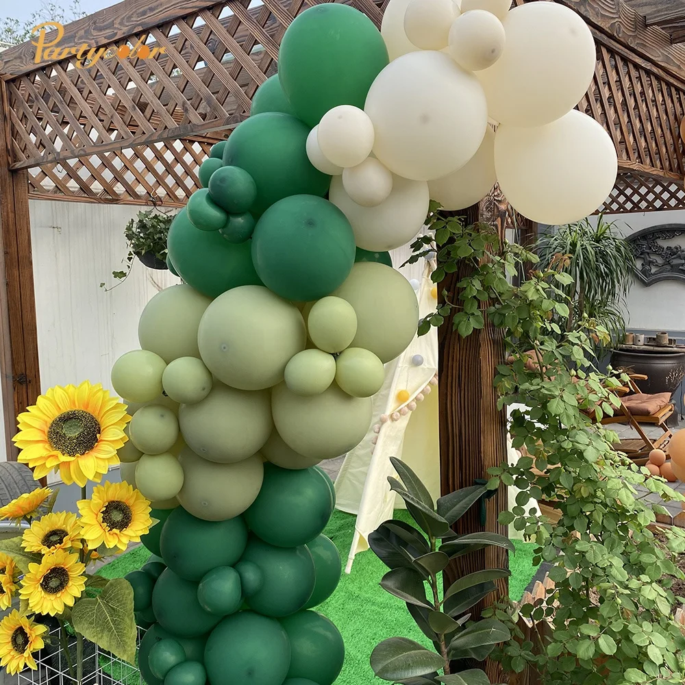 2022 New Arrivals Backdrop Wedding Sage Green Balloon Garland Stand Party Decoration Balloons