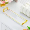 Transparent Gold Strip Tray - 3 Compartments
