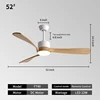 52inch --White +  natural wood color