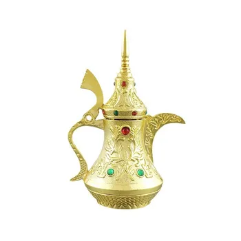 10ml Golden large teapot Empty Glass Bottle Customizable Fancy Arabic Oil Perfume Bottle Wholesale