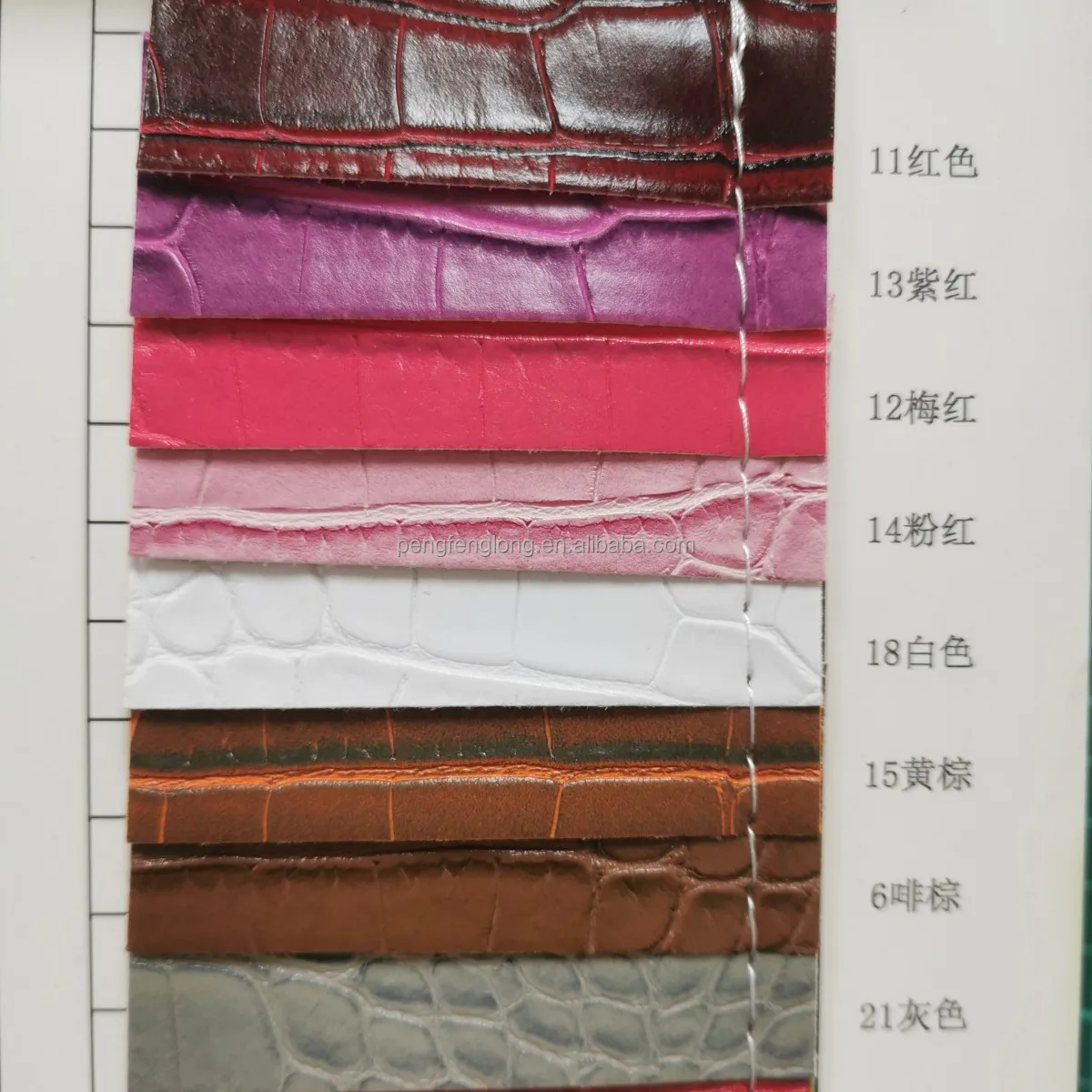 Crocodile Texture Synthetic Pvc Leather Pfd3010 Durable Use For Bag Box ...