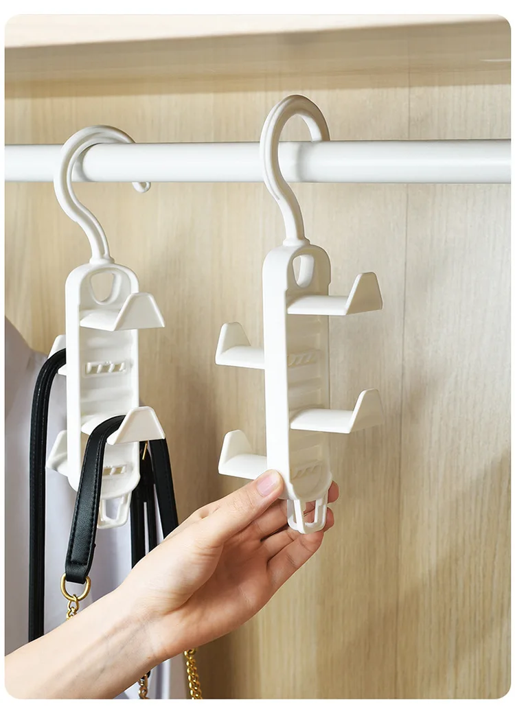 Multi-functional coat and hat hook double-sided hook wardrobe hanger bag Creative hook storage rack hanger supplier